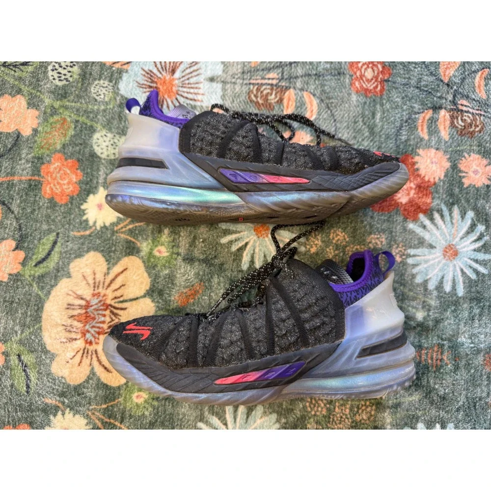 Nike LeBron‎ Mbape 18 Basketball Shoes Black Purple Red CQ9283-001 Womens